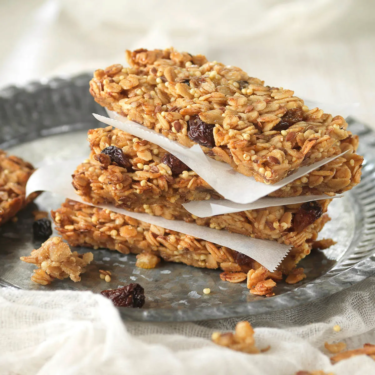 Barra de cereal de Mani y nueces